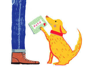 Papá Perruno Greeting Card