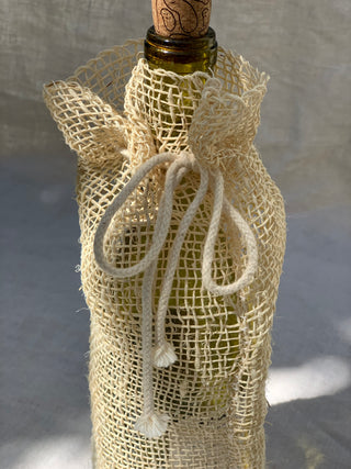 NATURAL SISAL WINE/GIFT BAG