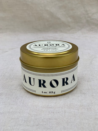 AURORA 4oz Travel Tin Candle